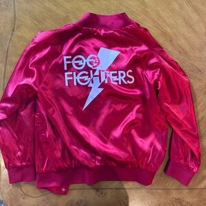 Red Satin Foo Fighters Jacket